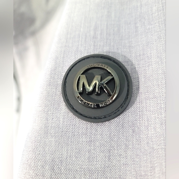 Michael Kors Men's Bomber Jacket Grey Polyester Windbreaker Lined Size 2XL - Picture 6 of 14